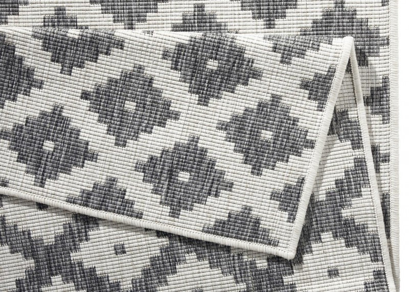 Kusový koberec Twin-Wendeteppiche 103126 grau creme – na ven i na doma č.8