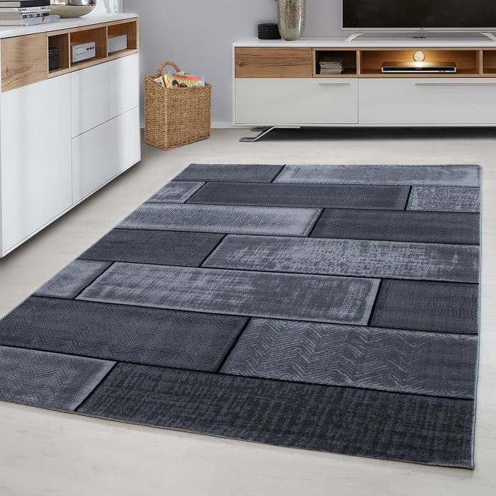 Kusový koberec Plus 8007 black č.2