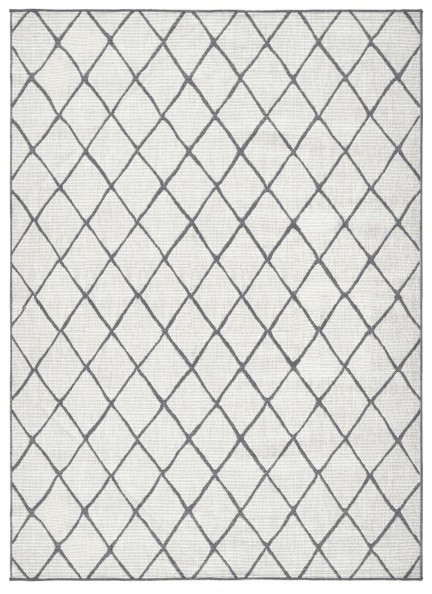 Kusový koberec Twin-Wendeteppiche 103118 grau creme – na ven i na doma č.1