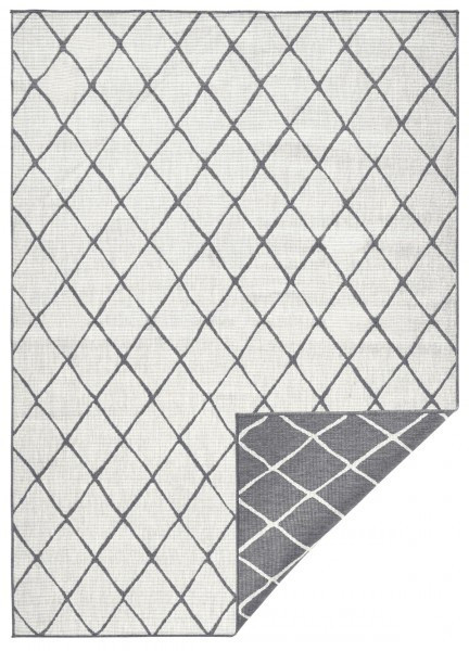 Kusový koberec Twin-Wendeteppiche 103118 grau creme – na ven i na doma č.4