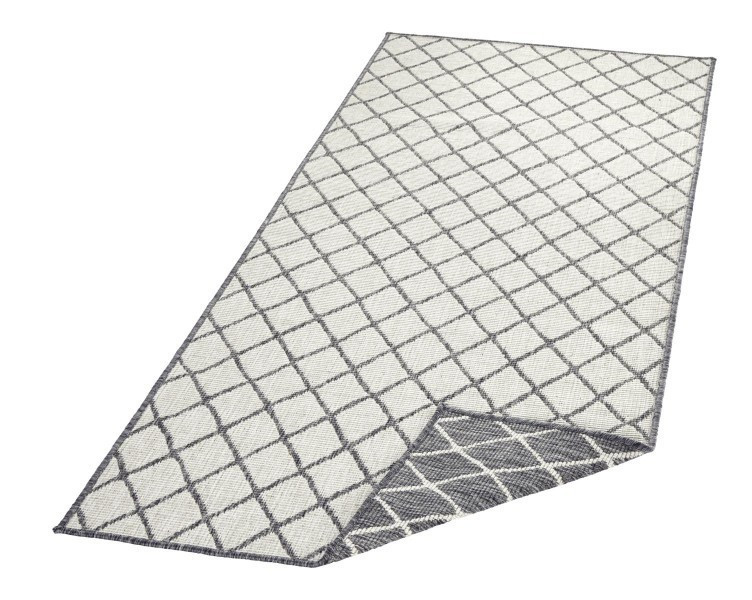 Kusový koberec Twin-Wendeteppiche 103118 grau creme – na ven i na doma č.7
