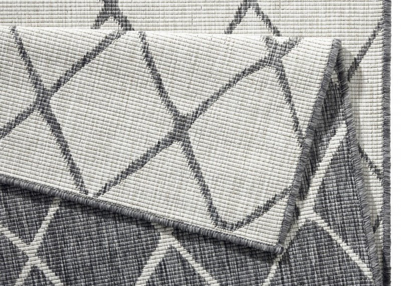 Kusový koberec Twin-Wendeteppiche 103118 grau creme – na ven i na doma č.8