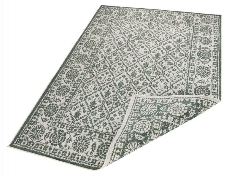 Kusový koberec Twin-Wendeteppiche 103115 grün creme – na ven i na doma č.5