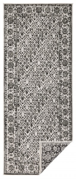 Kusový koberec Twin-Wendeteppiche 103113 schwarz creme – na ven i na doma č.4
