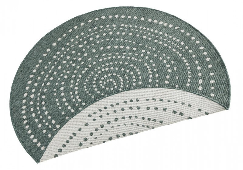Kusový koberec Twin-Wendeteppiche 103111 grün creme kruh – na ven i na doma č.4