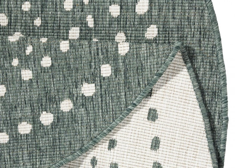 Kusový koberec Twin-Wendeteppiche 103111 grün creme kruh – na ven i na doma č.5