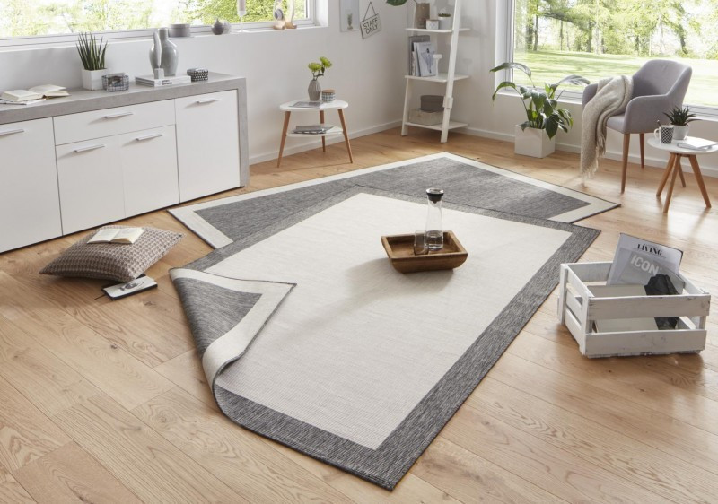Kusový koberec Twin-Wendeteppiche 103108 creme grau – na ven i na doma č.2
