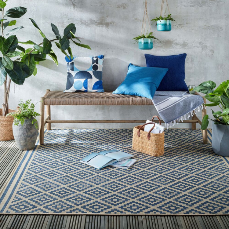 Kusový koberec Florence Alfresco Moretti Blue/Beige č.10
