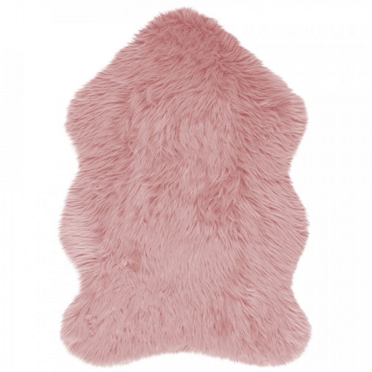 Kusový koberec Faux Fur Sheepskin Pink č.7