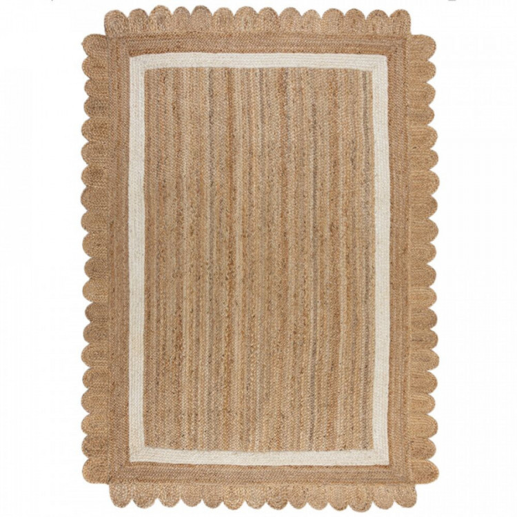 Kusový koberec Grace Jute Natural/White č.1