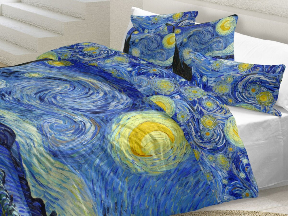 Povlečení Vincent van Gogh HVĚZDNÁ NOC 2x 140x200 cm a 2x 70x90 cm č.3
