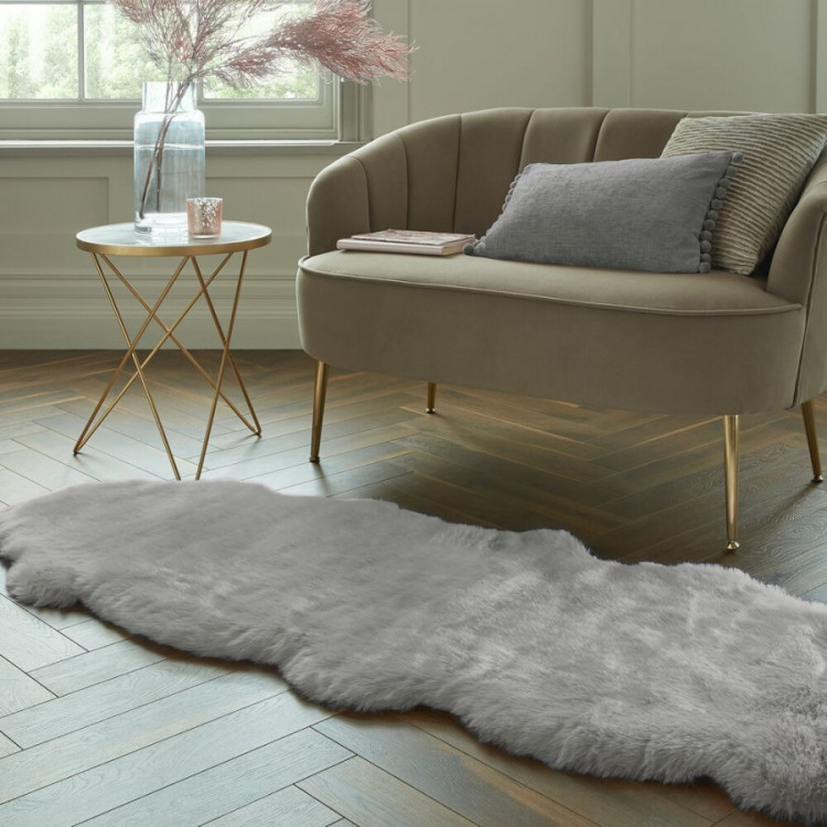 Kusový koberec Freja Faux Fur Copenhagen Smoke č.9
