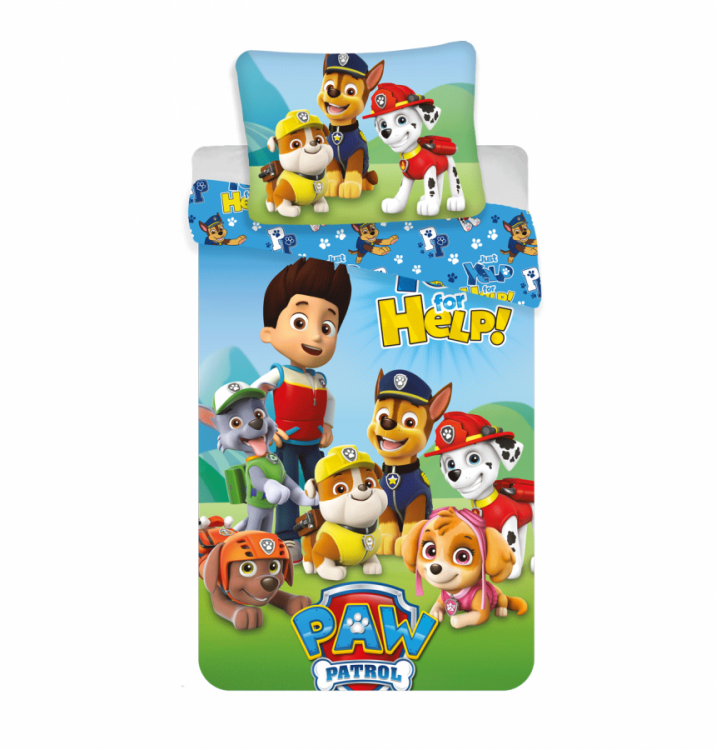 Dětské povlečení PAW PATROL For Help! 140x200 cm a 70x90 cm č.1