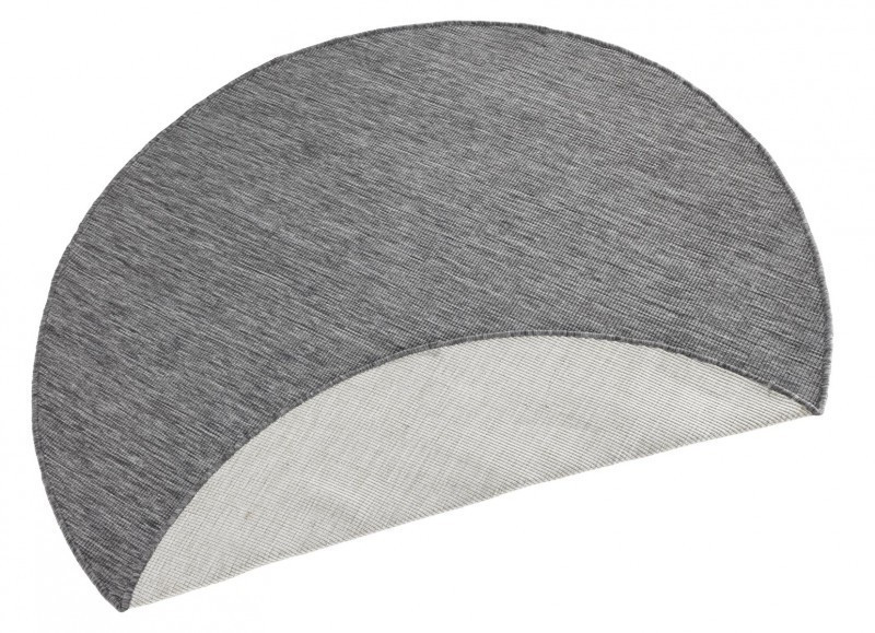 Kusový koberec Twin-Wendeteppiche 103097 grey cream kruh – na ven i na doma č.2