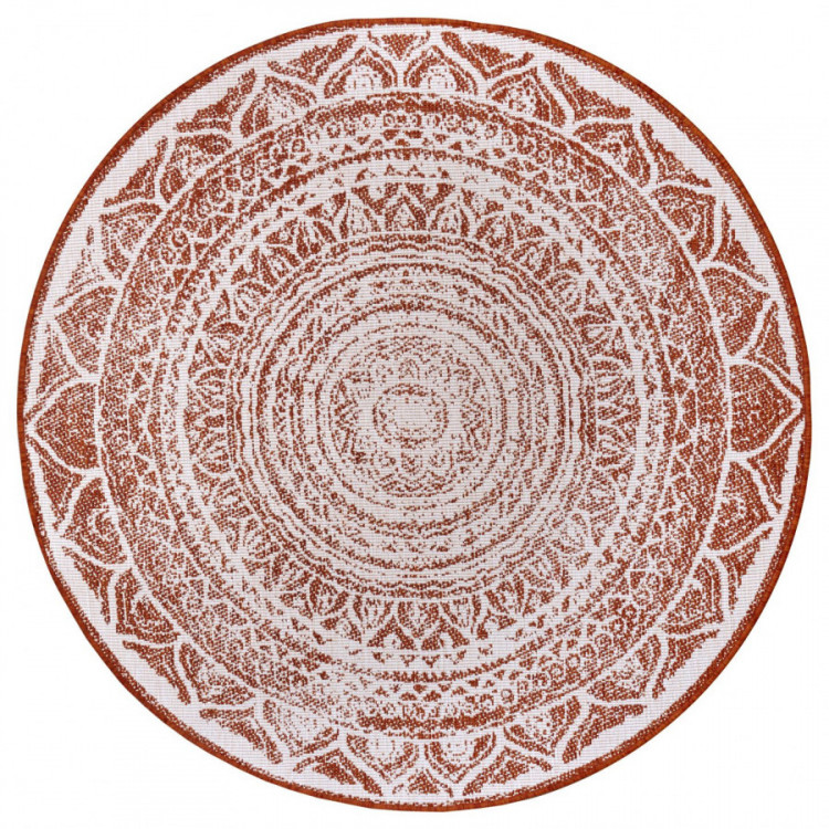 Kusový koberec Twin Supreme 105497 Cayenne kruh – na ven i na doma č.1