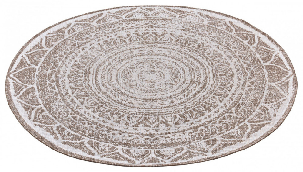 Kusový koberec Twin Supreme 105498 Linen kruh – na ven i na doma č.5